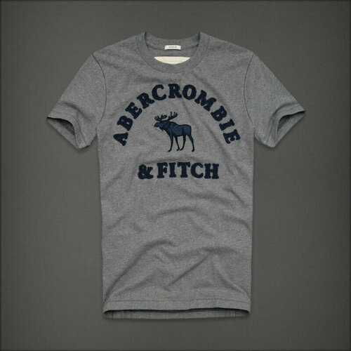 Футболка Abercrombie & Fitch, размер M, серый