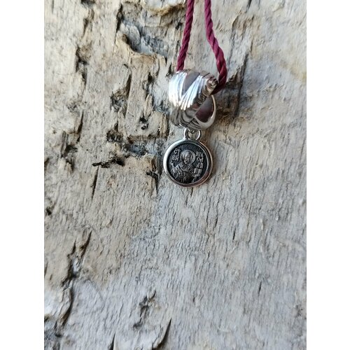 фото Подвеска серебряная на браслет "святитель николай чудотворец" художественная мастерская "анастасия"