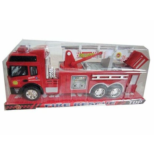 Машинка Пожарная LADDER TRUCK инерционная в блистере пожарная машина тигрес city truck 39397