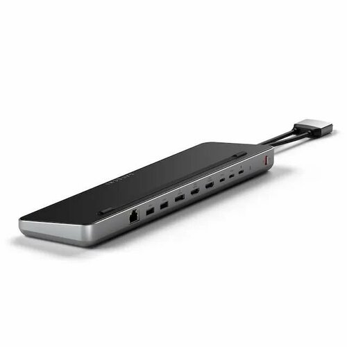 Док-станция Satechi Dual Dock Stand, Docking Station with NVMe SSD Enclosure. черно-серебристый snowkids type c dock hub for macbook pro macbook air hdmi usb3 0 usb c ports expansion splitter