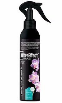 Питательный витаминный коктейль для орхидей UltraEffect FRESH 250 мл Спрей стимулирует продолжительное цветение  активирует набор зеленой массы и корневой системы  придает здоровый вид растению Удобрение УльтраЭффект Фреш подходит для всех видов орхидей