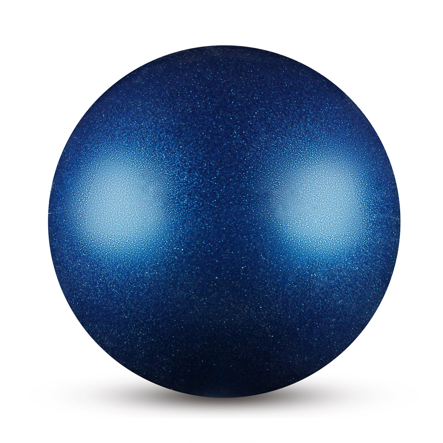 Мяч Indigo д/худож. гимнастики металлик 300 г In119 15 см с блеcтками (синий)