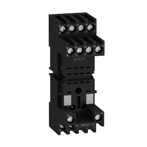 Розетка c комбинированными контактами 2/4ПК прижим снизу Zelio RXM Schneider Electric, RXZE2M114M