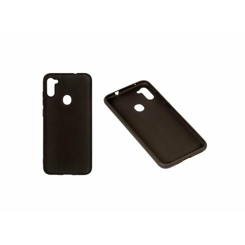 силиконовый чехол tpu case матовый для samsung a11 черный Case / Чехол для Samsung Galaxy A11/M11 матовый силикон, черный