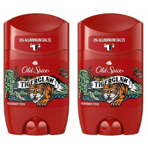 дезодорант спрей old spice tigerclaw объём 150 мл Old Spice Дезодорант-антиперспирант мужской Tigerclaw, стик, 50 мл, 2 шт