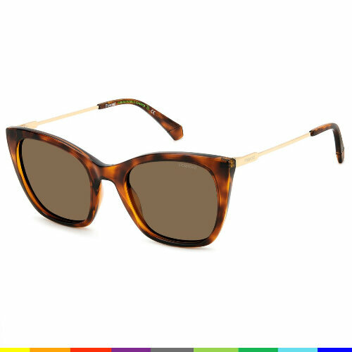 фото Солнцезащитные очки polaroid, коричневый