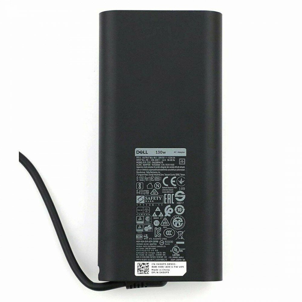 Блок питания для ноутбука Dell Type-C 130W (ADP-130FB BA, LA130PM170, DA130PM170) — фото 1