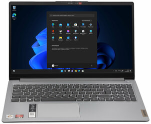 Ноутбук Lenovo Ideapad 1 15.6" HD/AMD Athlon Silver-7120U 2.4ГГц/8Гб RAM DDR4/256Гб SSD/AMD Radeon Graphics 610M/Win 11 Pro/Русская клавиатура