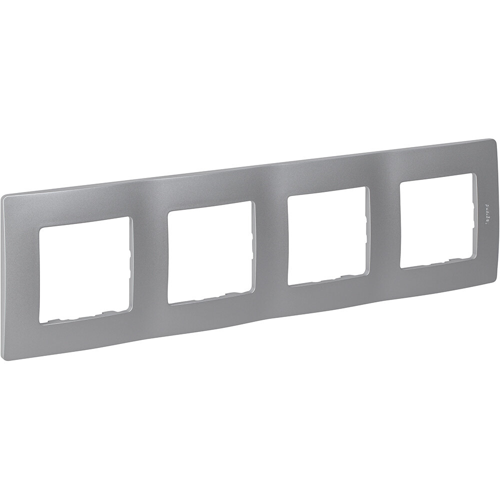 Рамка 4 м Legrand Etika алюминий  Legrand 672554