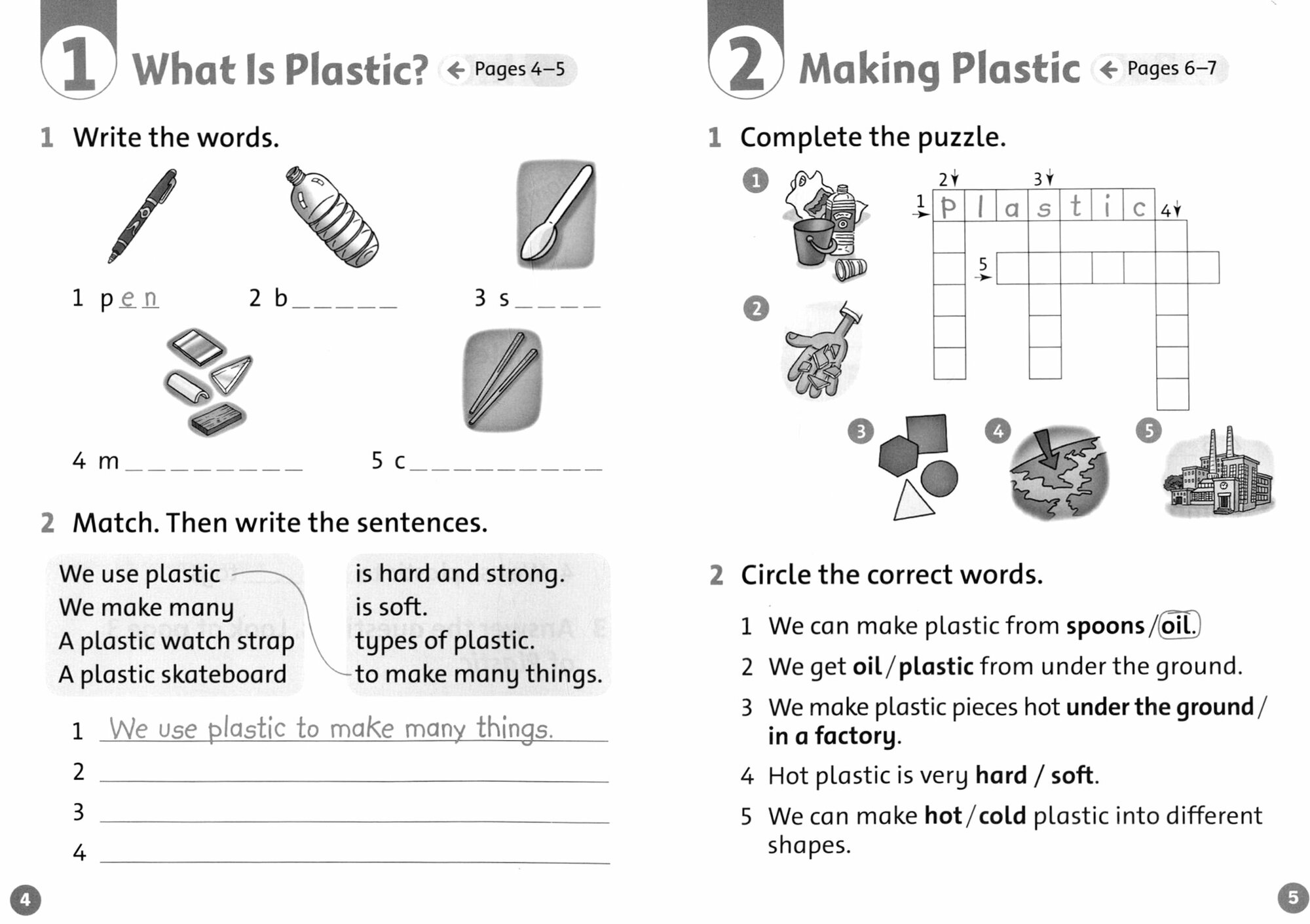 Oxford Read and Discover. Level 2. Plastic. Activity Book - фото №3