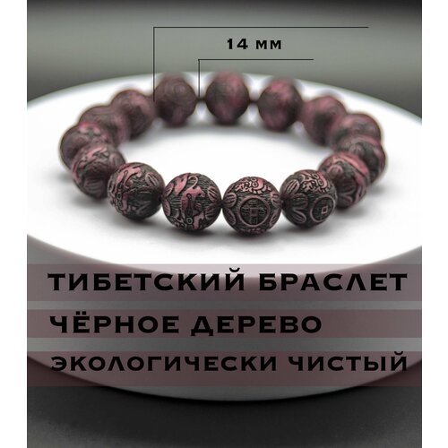 фото Браслет, дерево, красный нет бренда