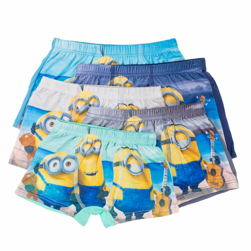 фото Трусы , 3 шт., размер 4-6, зеленый, синий cool kid