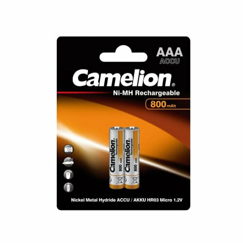 Аккумулятор Camelion AAA 800 mAh Ni-Mh BL-2