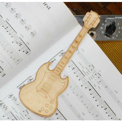 Подарок для учителя музыки, вокала / Электро Гитара закладка для нотной тетради, книги
