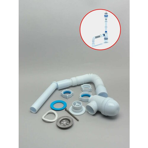 Сифон для раковин и ванн АНИ Грот Цвет Серый 1399₽