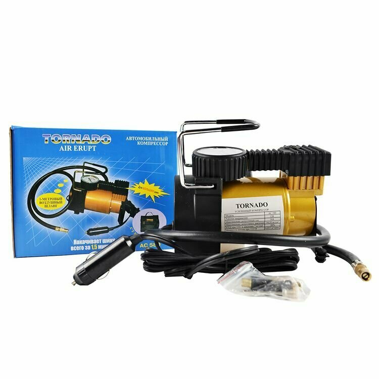 фото Автомобильный компрессор Tornado АС-580 35L золотистый/черный
