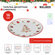 Тарелка десертная подарок на Новый Год Walmer Christmas, 16 см, ц...