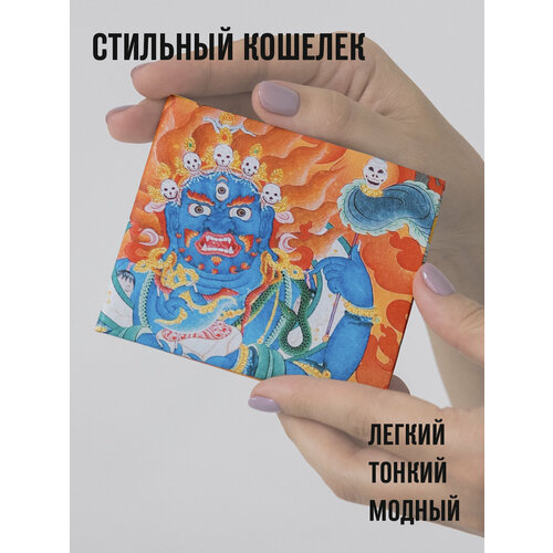 фото Кошелек new wallet new mahakala, фактура гладкая, мультиколор