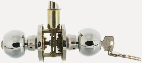 Изображение товара Ручка-защелка для межкомнатной двери APECS STANDARD 6072-01 CR, латунь, 2шт, цвет хром