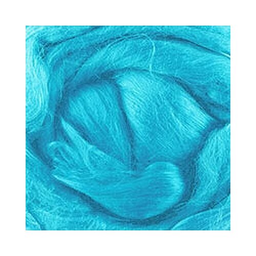 Волокно для валяния цвет ярко голубой 100 вискоза 25 г 340₽