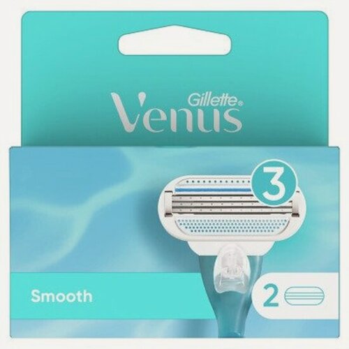 Изображение товара Сменные кассеты для бритья Venus Smooth 3 лезвия, 2 шт