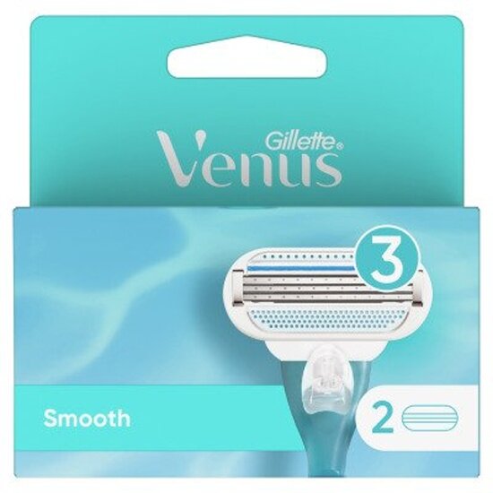 Сменные кассеты для бритья Venus Smooth 3 лезвия, 2 шт