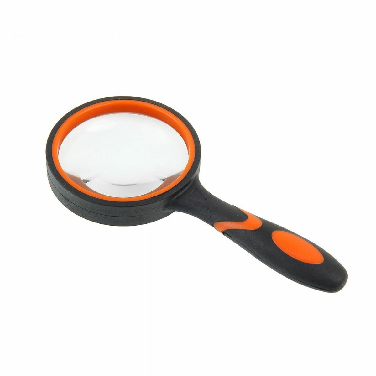 Лупа Veber 65, с ручкой, 8x, круглая, черная/оранжевая, 65 мм