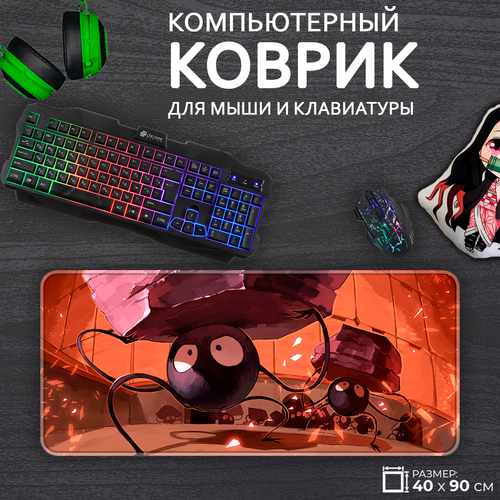 Большой игровой коврик для мыши и клавиатуры Badland, 40x90см