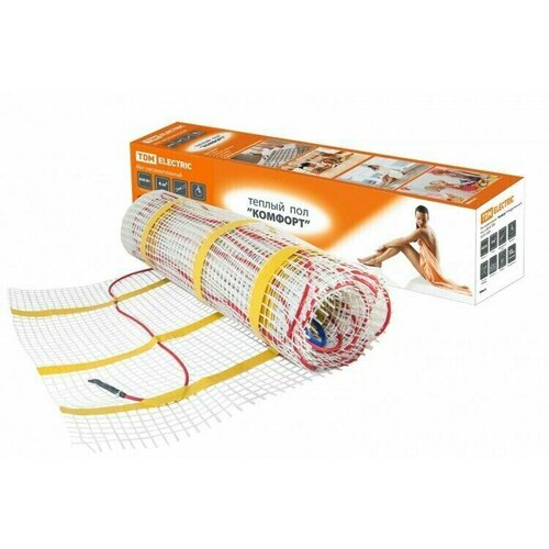 Теплый пол Мат нагревательный двухжильный 6 кв м 900 Вт Комфорт 6547₽