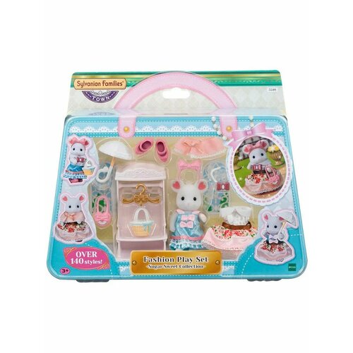 Sylvanian Families Набор Зефирная мышка модница и ее гардероб