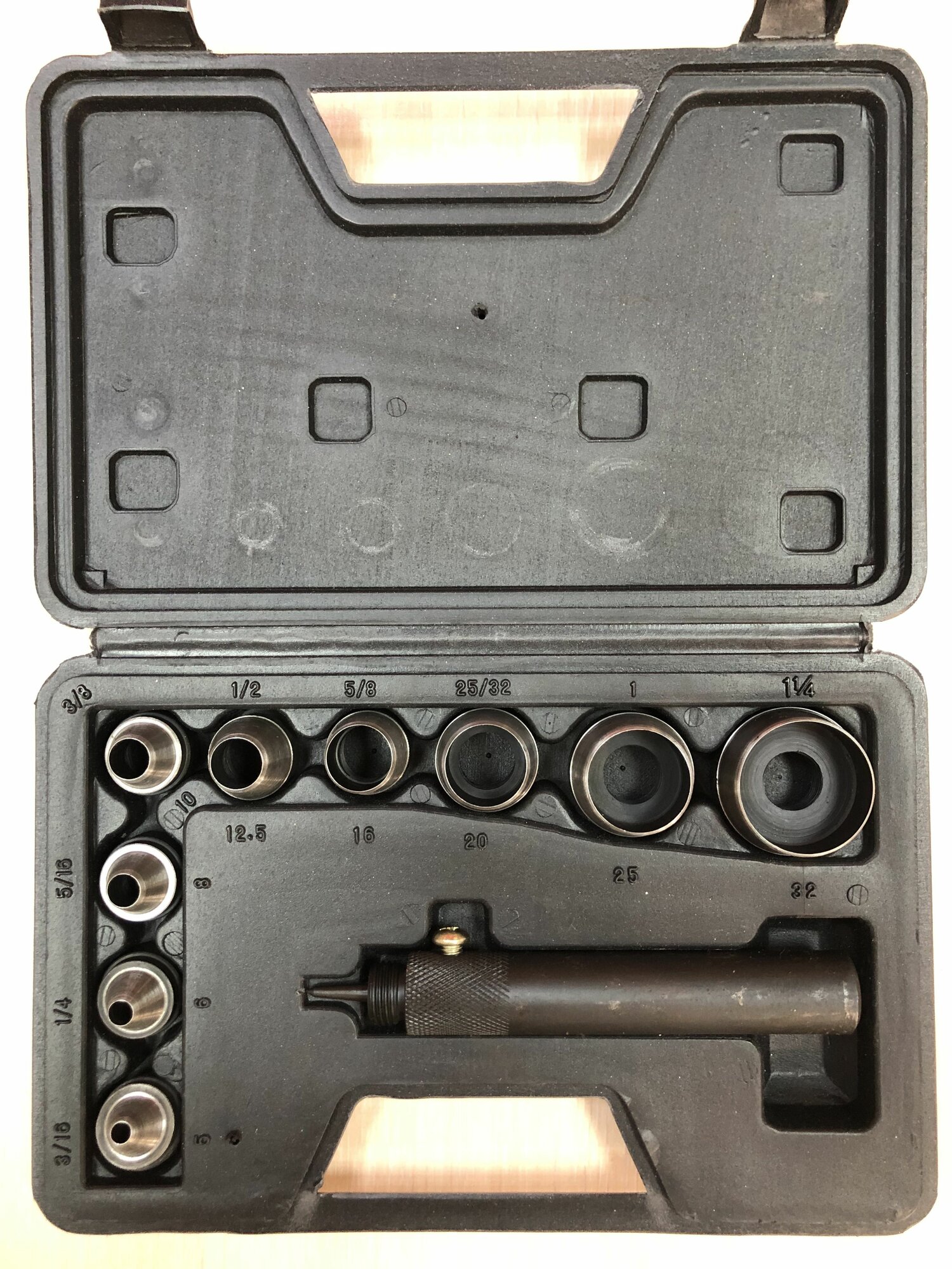 Пробойник набор 9 пр 5 - 32 мм — фото 1