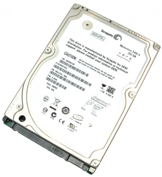 Жесткий диск Seagate ST9250827AS 250Gb 5400 SATAII 2,5" HDD