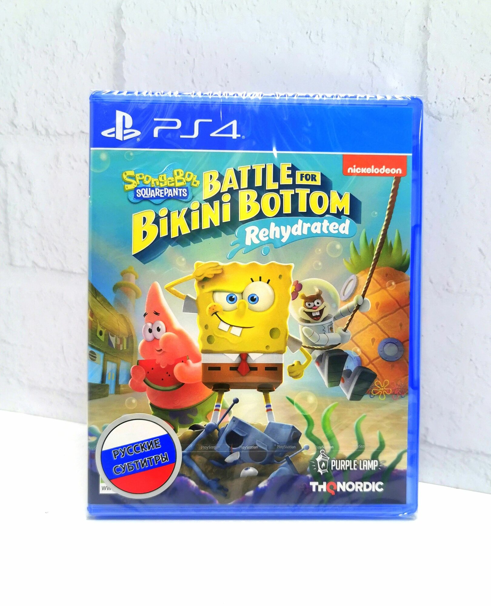 SpongeBob SquarePants Battle Bikini Bottom Rehydrated Русские субтитры Видеоигра на диске PS4 / PS5