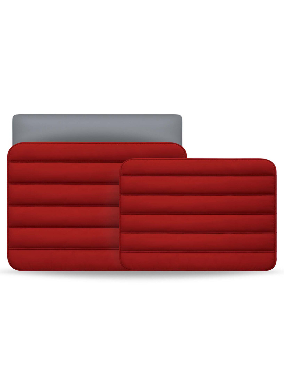 Bustha для Macbook Air/Pro 13"/14" (18/22) чехол Puffer 3.0 Sleeve Nylo/Leather (Rouge) — фото 1