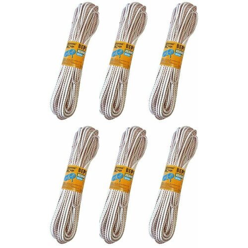 Домашний Сундук Веревка хозяйственная Цветная D 5 мм 20 м 6 уп 1257₽