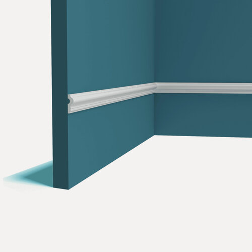 Изображение товара Молдинг Перфект Plus P145, для стен, белый под покраску, дюрополимер, 3 x 1.1 x 200 см, 1 шт