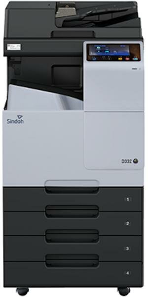 МФУ Sindoh D332e цвет, А3, 28 стр/мин, RADF, SSD (250 GB), англ. интерфейс/Процессор4 ядра(комплект тонеровCMYK не входит)