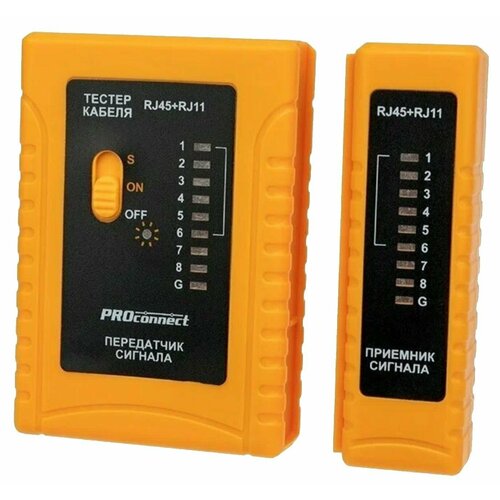 Тестер кабеля PROconnect RJ-45RJ-11 468 555₽