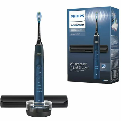 Электрическая зубная щетка Philips Sonicare DiamondClean 9000 HX991188 синяя 21089₽