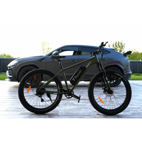 Электровелосипед полуфэтбайк Time Try 2757s Алюминиевая рама 17 Мотор 36V250W Взрослый Спортивный зеленый 59900₽