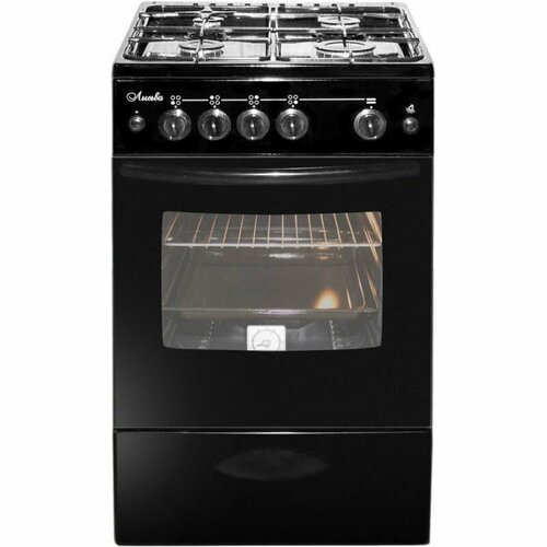 Газовая плита Лысьва ГП 400 МС-2у черный стеклянная крышка реш чугун 2369000₽