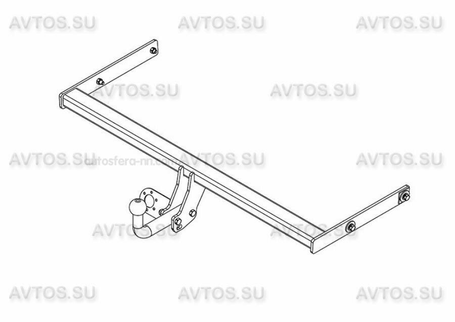 AVTOS SK10 Фаркоп тип шара A Octavia A7 lb/uni 2013- AvtoS SK 10