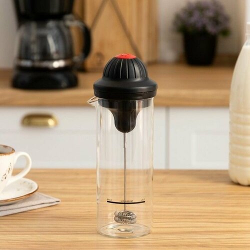 Капучинатор погружной со стаканом Luazon LMR-08 450мл от батареек 2АА не в компл 2044₽