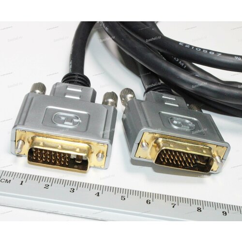 Шнур DVI-DVI 241 DAYTON штекер мет позол шнур д75 мм блистер 30 м электротовар 4224₽