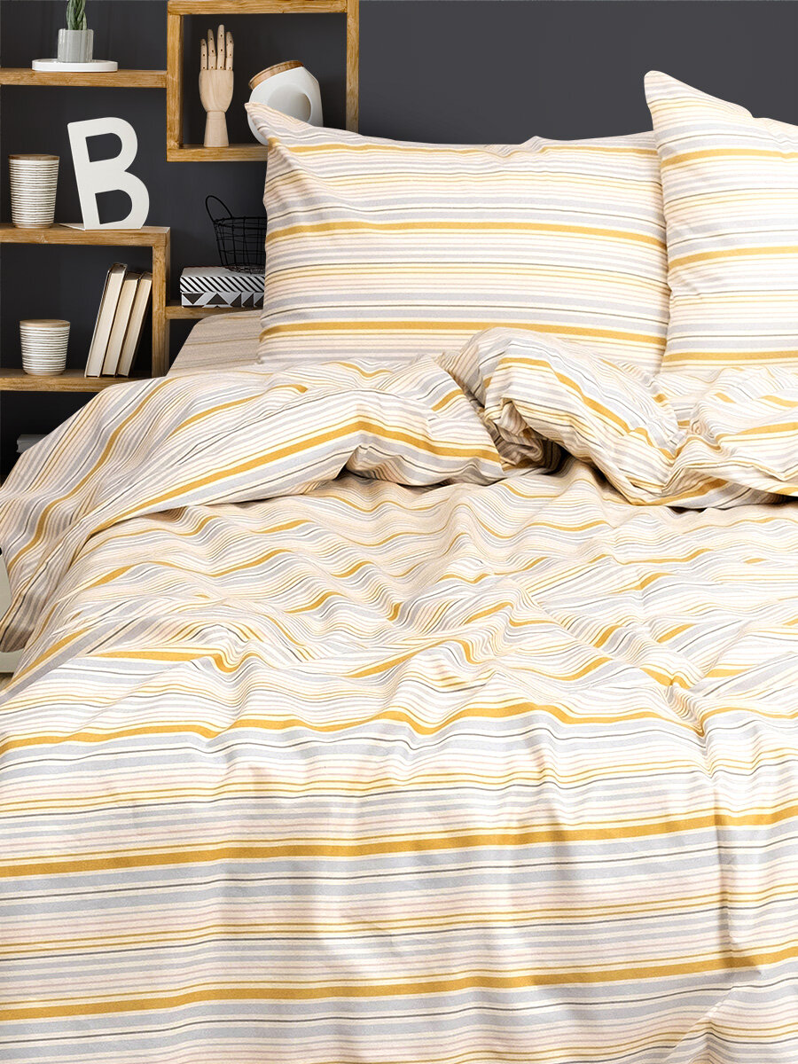 фото Постельное белье UNIQCUTE Юки Евро из поплина, наволочки 50х70 см