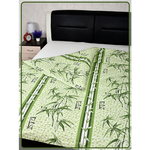 Пододеяльник Шуйская бязь Бамбук зеленый 1,5 спальный
