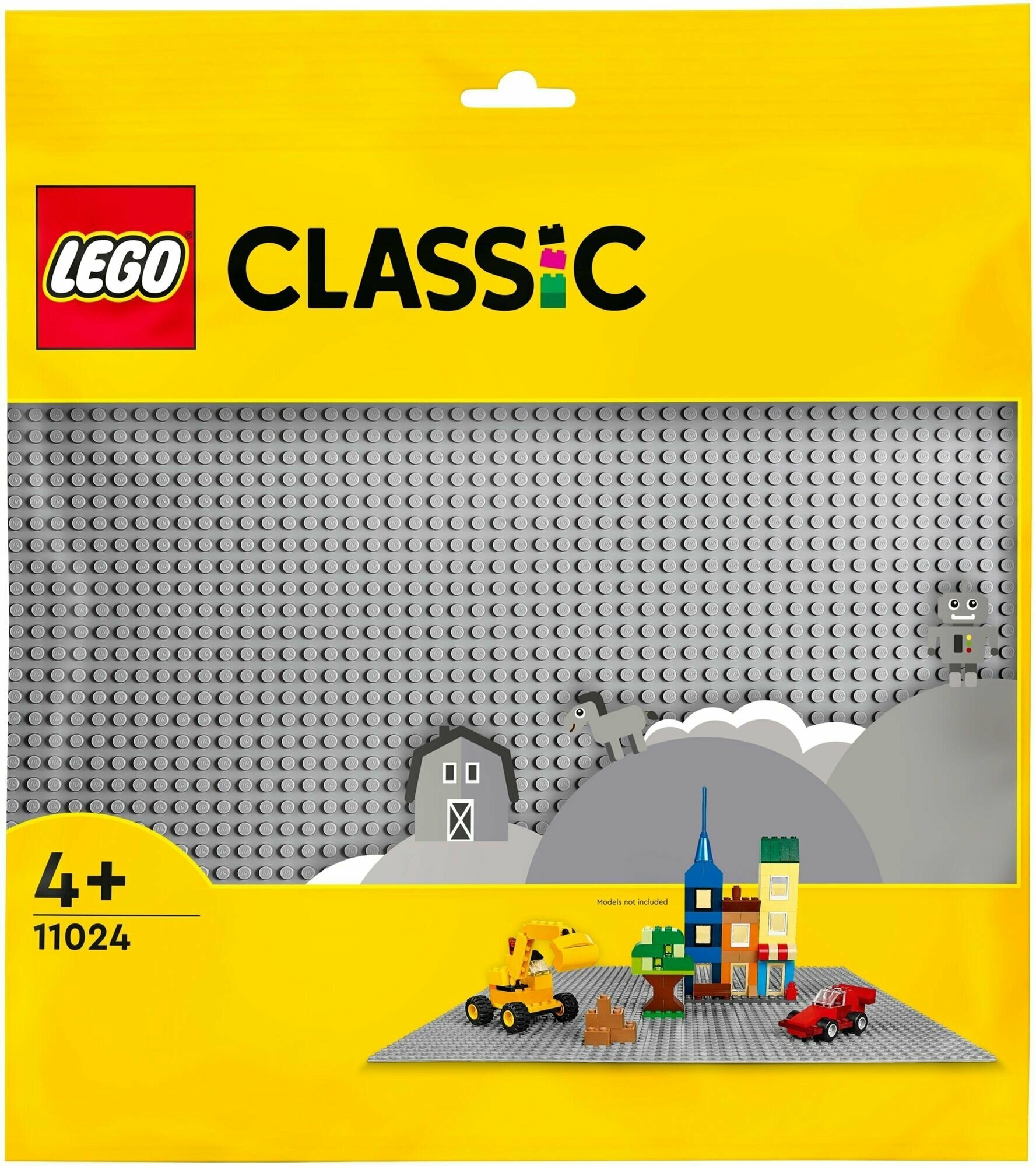 Lego Classic 11024 Пластина базовая Серая