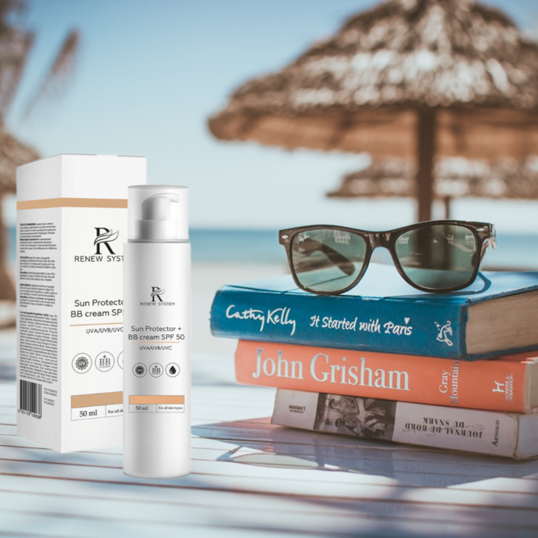 Renew System BB-Крем Sun Protector BB Cream SPF 50 Профессиональный с Широким Спектром UVA/UVB/UVC-Защиты, 50 мл