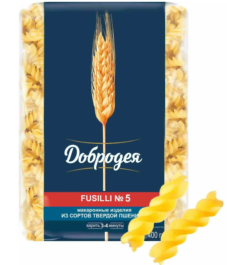 Макаронные изделия Fusilli №5 400г 1шт.