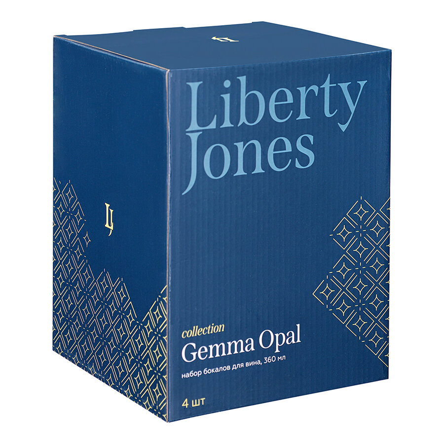 Набор бокалов для вина Liberty Jones Gemma Opal 360мл, 4шт - фото №2